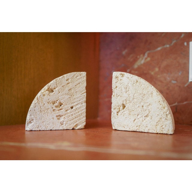 Fossilized Coral Limestone Bookends (Set) For Sale - Image 10 of 10