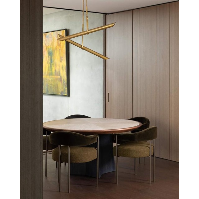 Oblong Calame Pendant Lamp by Jennifer Midoz For Sale - Image 4 of 12