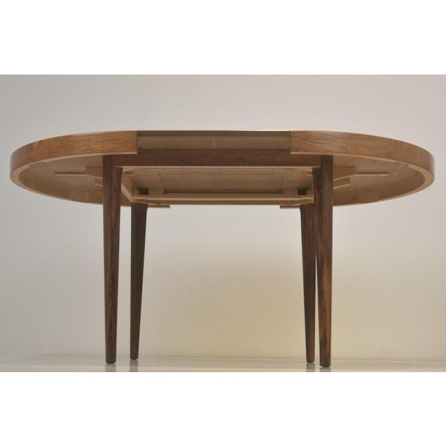 Extendable Table in Pau Ferro Wood from Factory Design, Denmark, 1960s For Sale - Image 4 of 16