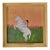A stunning coral landscape composition with a dynamic horse and rider. This is a spontaneous painting completed on holiday...