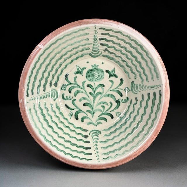 Large Spanish Fajalauza Ceramic Lebrillo Bowl For Sale - Image 11 of 11