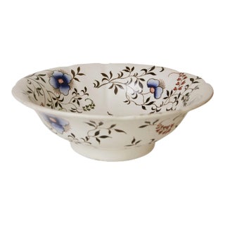 19thc Spode Copeland Floral Bowl - 10" - C.1833-47 - England For Sale