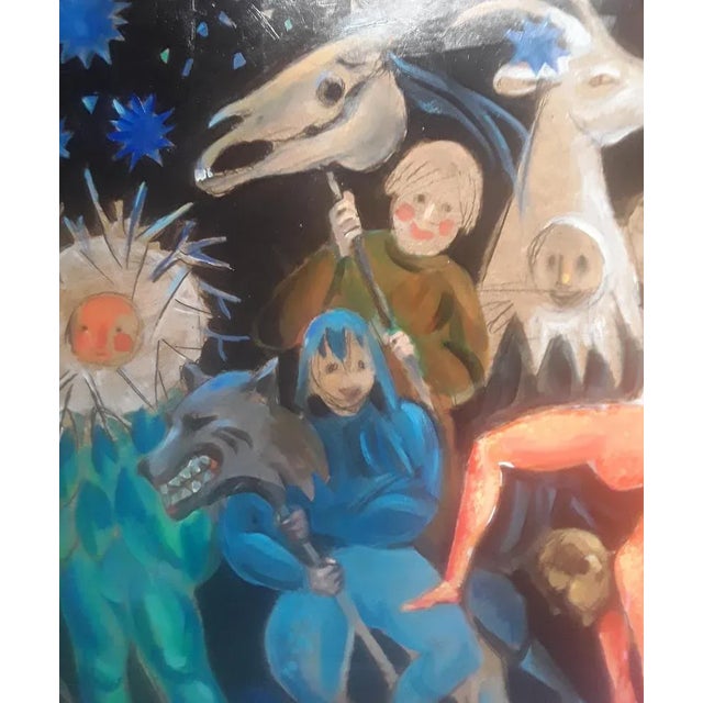 Veronik Isaeva-Agenos, Carnival, 2020, Acrylic on Plate For Sale - Image 6 of 11