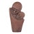 Early 20th Century Shona Stone Mother and Child Sculpture For Sale