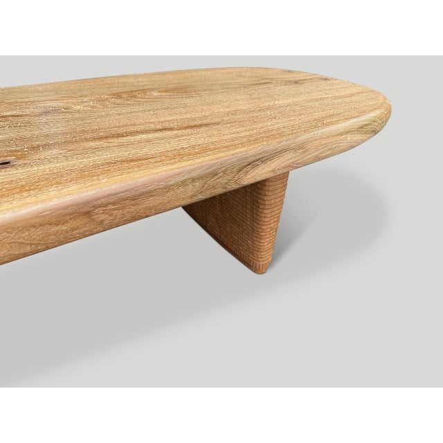 Mid-Century Modern Andrianna Shamaris Mid Century Couture Oval Coffee Table For Sale - Image 3 of 18