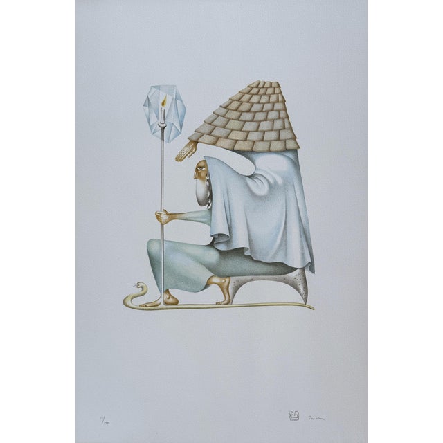 Jules Perahim, Experience, Original Signed Lithograph For Sale