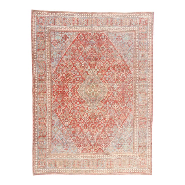 Antique Persian Joshegan Rug, 07'11 X 10'08 For Sale