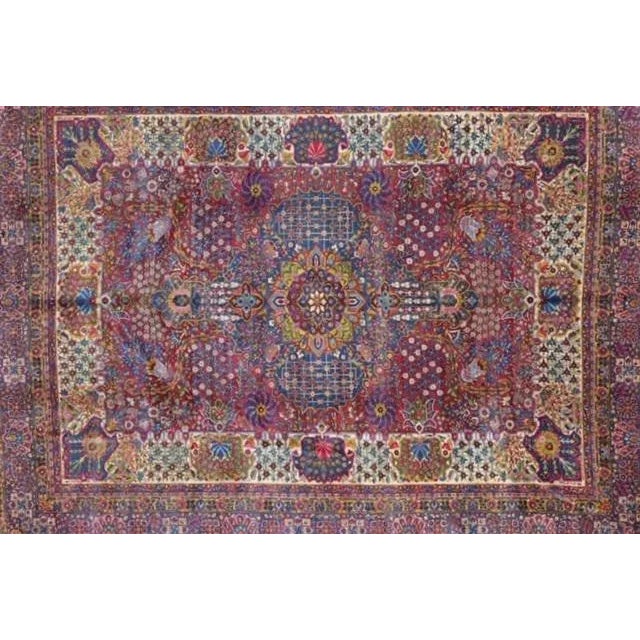 Persian 1920's Persian Lavar Kerman Palace Rug For Sale - Image 3 of 13