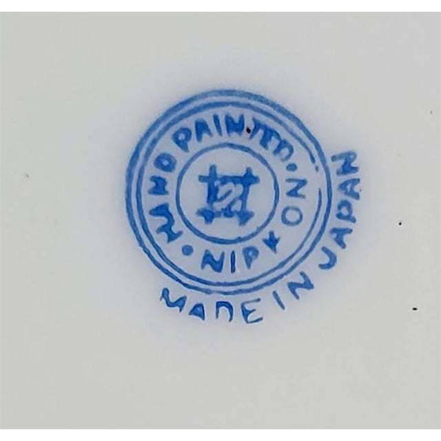 Ceramic Vintage Mid-Century Japanese Moriage Hand-Painted Porcelain Vase - Circular "Nipon" Mark For Sale - Image 7 of 7
