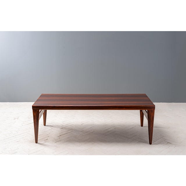 Mid-Century Modern 1960s Johannes Andersen Rosewood Coffee Table For Sale - Image 3 of 12