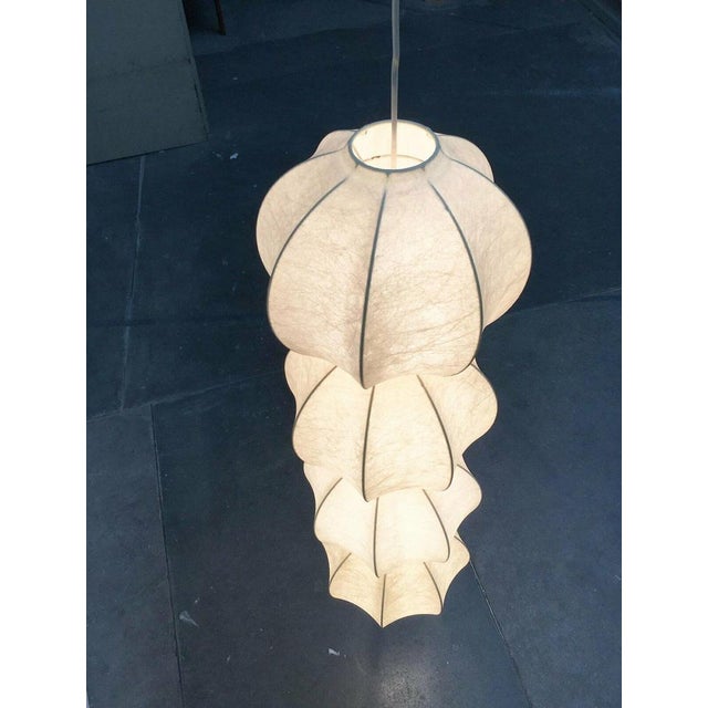 Mid-Century German Cocoon Pendant Lamp by Friedel Wauer for