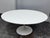 White Alivar Italian Eero Saarinen Style Coffee Table For Sale - Image 8 of 12