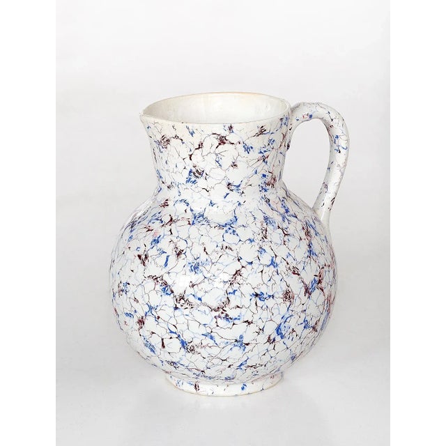 Ceramic Antique Belgian Ceramic Jug from Boch Frères For Sale - Image 7 of 11