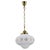 Glass Pendant Light with Brass Chain, Czechoslovakia, 1970s For Sale - Image 12 of 12