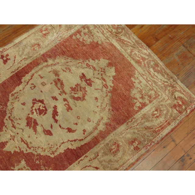 Zabihi Collection Antique Turkish Floral Runner For Sale - Image 9 of 12