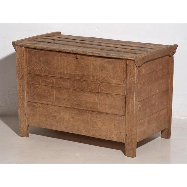 1920s Vintage Primitive Trunk, 1920s For Sale - Image 5 of 15