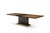 2010s Modern Greg Sheres Style Walnut and Bronze Extension Dining Table For Sale - Image 5 of 6