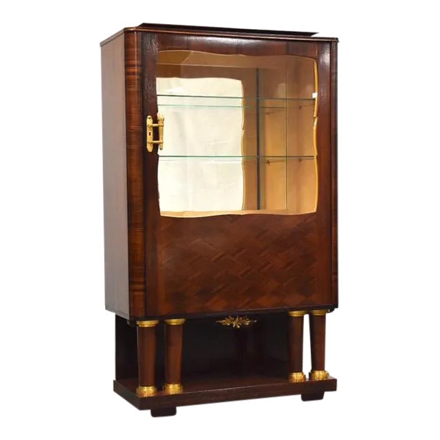 Art Deco Macassar Display Cabinet by Christian Krass For Sale
