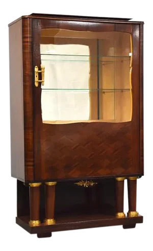 Art Deco Macassar Display Cabinet by Christian Krass