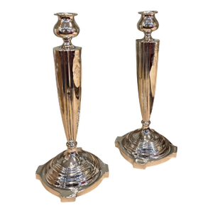 Mid 20th Century Victor Siedman Sterling Silver Candlesticks