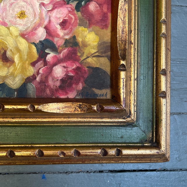 Traditional 1970’s Original Traditional Floral Bouquet Still Life Painting For Sale - Image 3 of 4