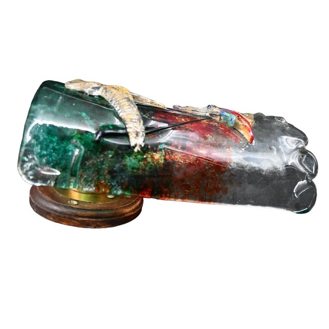 Murano Wall Lamp by Alfredo Barbini for Made Murano Glass, Set of 2 For Sale - Image 6 of 9