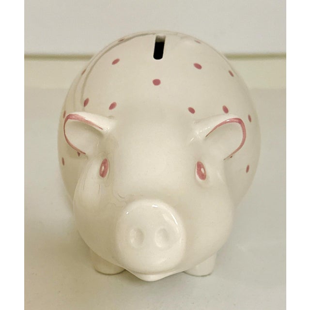 Modern Tiffany & Co. Hand Painted Vintage Piggy Bank For Sale - Image 3 of 9