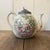 Ceramic Chinese Magdala Pattern Teapot with Pewter Lid For Sale - Image 7 of 7