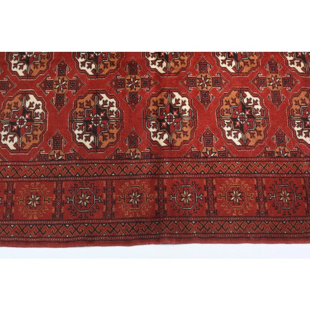 Vintage Red Color Tones Floor Rug -3' 9'' X 5' 4'' For Sale - Image 10 of 11