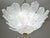 Italian Florence, Large Size Murano Clear Trasparent Vintage Glass Ceiling Light For Sale - Image 3 of 17