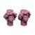 Cyclamen Lipari Solimano and Roxelana Citrus Ceramic Vase from Crita, Set of 2 For Sale - Image 3 of 3