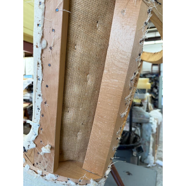 1960’s Hans Wegner Papa Bear Chair and Ottoman by AP Stolen Reupholstered For Sale - Image 10 of 18