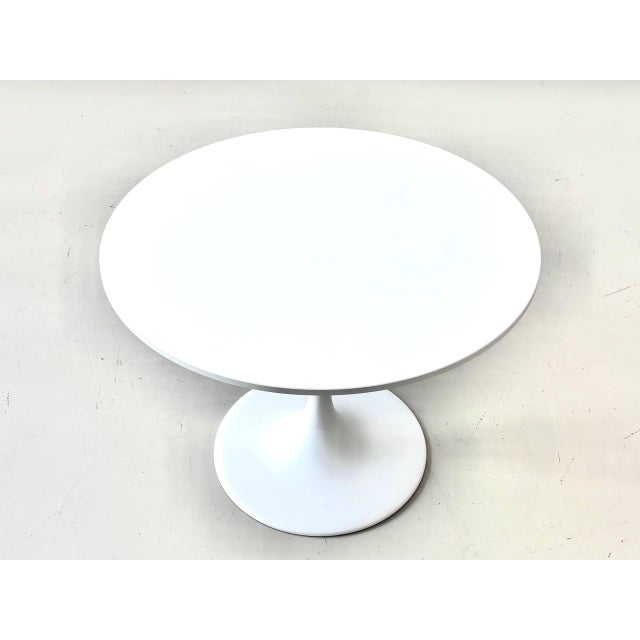 White Round Docksta Tulip Table in White from Ikea, 2010s For Sale - Image 8 of 14