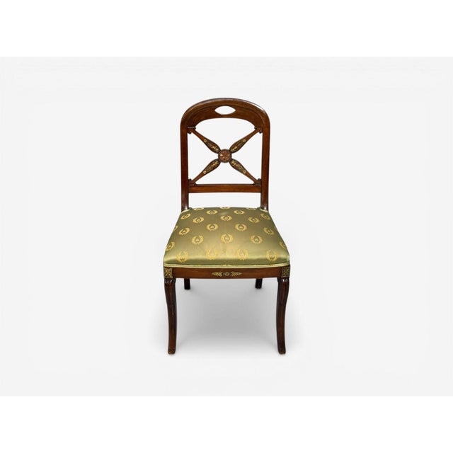 Guillaume Grohé, Kidney Shaped Desk and Chair, Leather, Bronze, France, 19th C. For Sale - Image 11 of 18