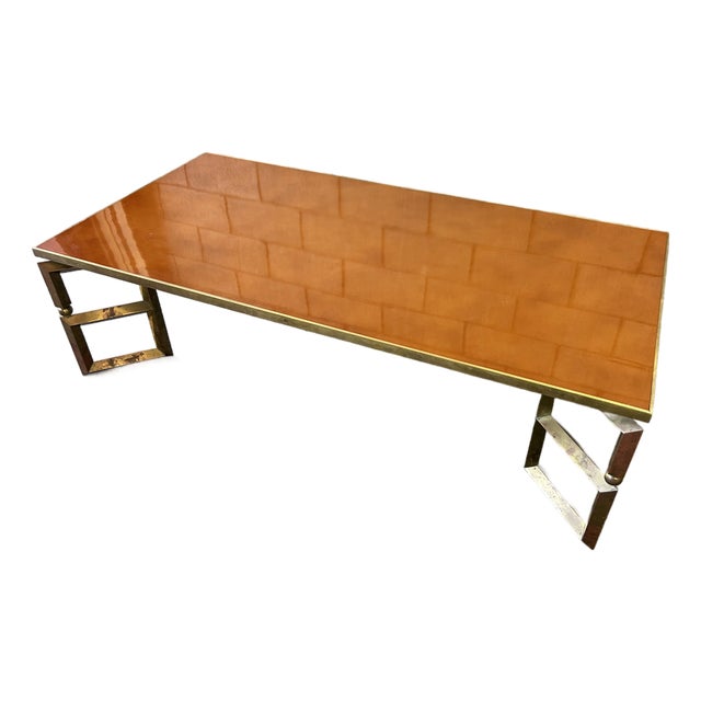 Guy Lefèvre for Maison Jansen “Jansen Paris” Sculptural Brass Coffee Table, 1970s For Sale
