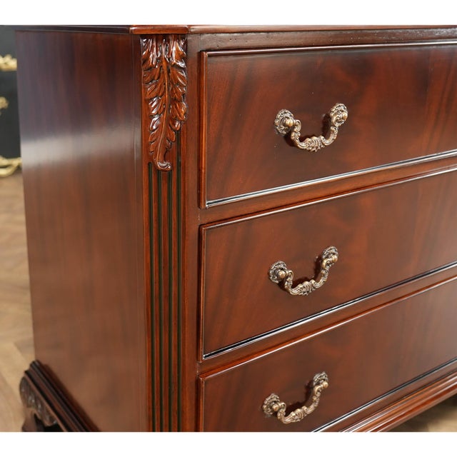 Niagara Furniture Mahogany Chippendale Tall Chest For Sale - Image 4 of 14