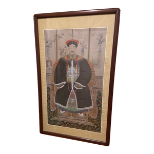 Mid 20th Century Ancestral Silk Painting