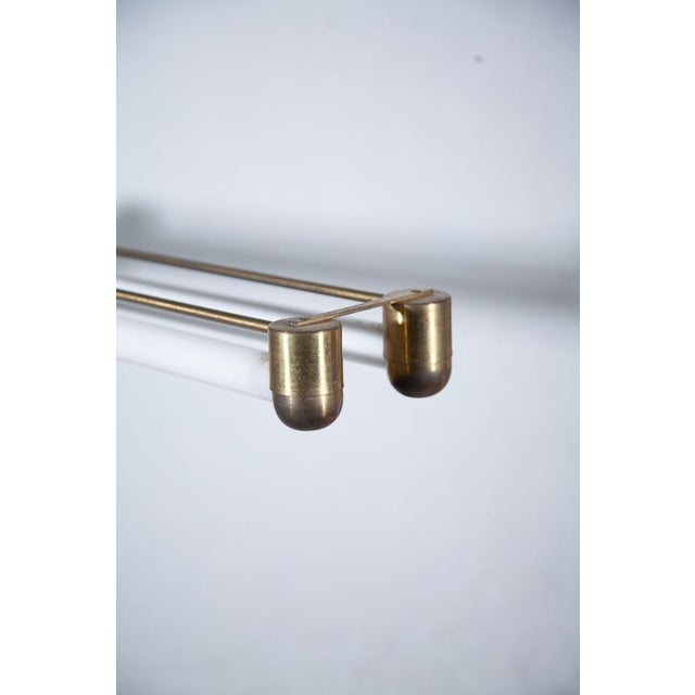 Gold Art Deco Bauhaus Brass Counterbalance Pendant Lamp, Germany, 1930s For Sale - Image 8 of 11