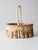 Vintage Rustic Wooden Splint Basket For Sale - Image 10 of 11