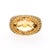 Metal Mid 20th Century 15 Carat Oval Checkerboard Citrine & Citrine Pave 14k Yellow Gold Cocktail Ring, Size 7 For Sale - Image 7 of 7