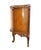Brown Vintage Antique Banded Walnut French Louis XV Rococo Style 42" Carved Console W. Pastoral Inlay For Sale - Image 8 of 11