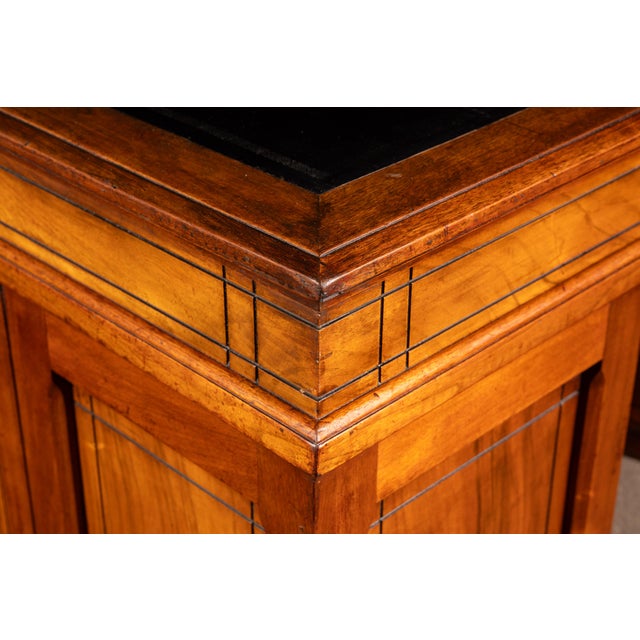 Antique Quarter-Sawn Oak Rotary Desk by Wooton For Sale - Image 15 of 15
