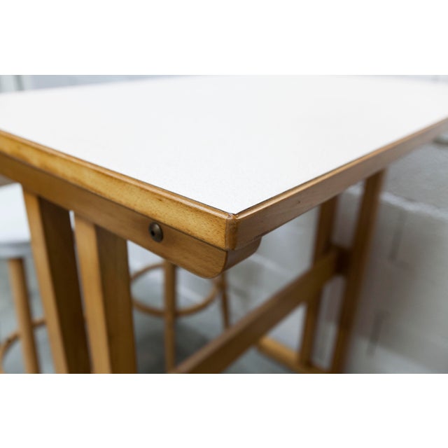 Dining Table and High Stools from Baumann, 1990, Set of 5 For Sale - Image 9 of 18