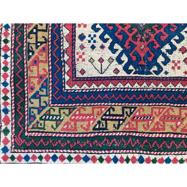 1920s Antique Caucasian Kazak Rug 1.82m X 0.97m, 1920s For Sale - Image 5 of 18