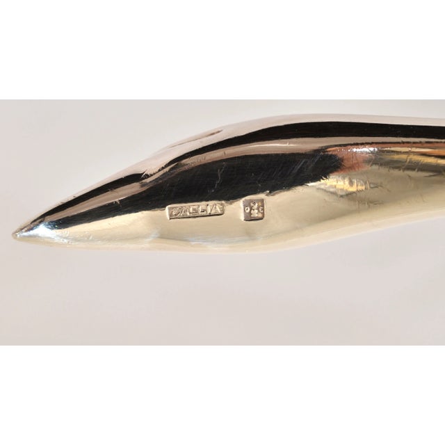 1935s Christofle France Gallia Silver Plate Sauceboat & Swan Ladle Art Deco For Sale - Image 12 of 12