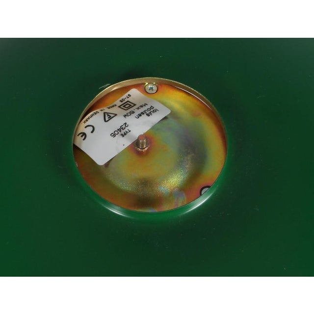 1990s 3/2 Table Lamp Annivesary Edition in Green Lacquered and Brass by Poul Henningsen for Louis Poulsen, 1990s For Sale - Image 5 of 7