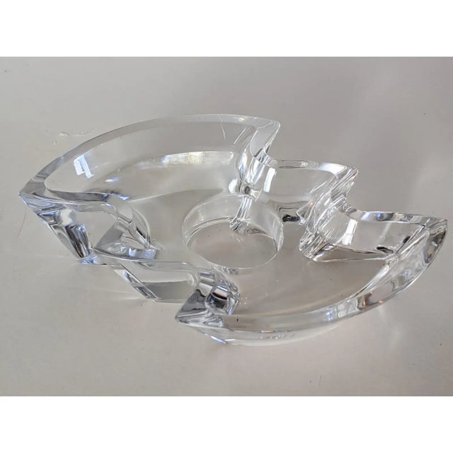 Vintage Mid 20th Century Thick Cut Bavarian Crystal made by Rosenthal Germany Makers Mark is etched into the side Pristine...
