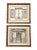 19th Century French Architectural Engravings Framed, Set of 2 For Sale In Miami - Image 6 of 12