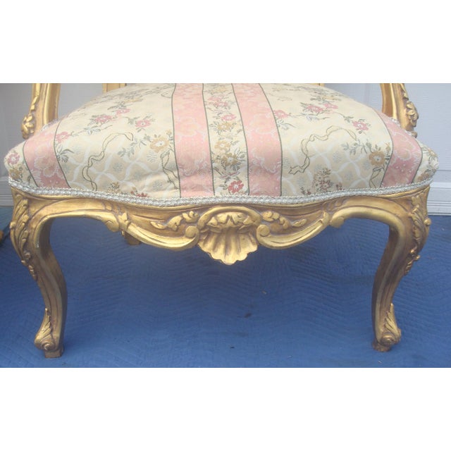 Absolutely gorgeous, stunning, pair of two Italian / French Provincial arm chairs in very good condition with normal ware....