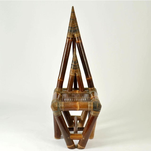 Sculptural Bamboo Chair, 1950s For Sale - Image 3 of 16